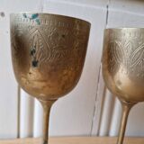 Set of 4 Calisse Brass Glasses