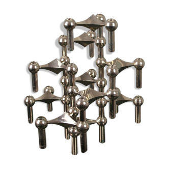 Set of 10 flexible candlesticks Nagel 1970