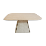 Coffee table in travertine Italian work of the 1970