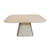 Table basse en travertin travail italien des années 1970
