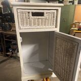 Wicker wood bedside table