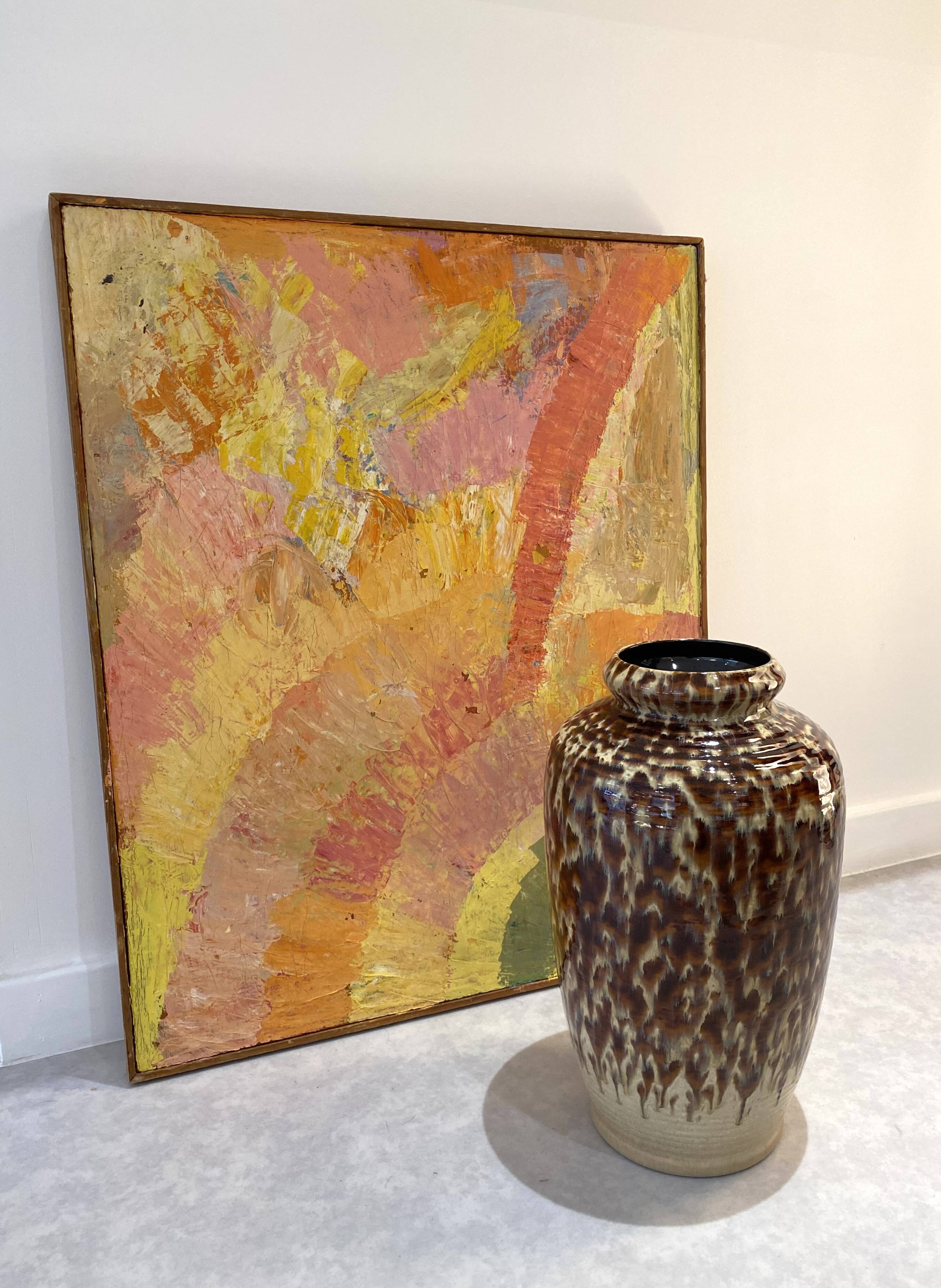 Large West Germany ceramic vase, vintage