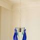 Blue Murano glass suspension light, Italy, 1970s