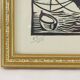 Lithograph print signed c. lediberder boat in port 68/250