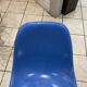 Turquoise blue DSR Eiffel fiberglass chair Eames Herman Miller vintage