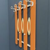 Orange wall unit Coat rack 1970s by ED Design