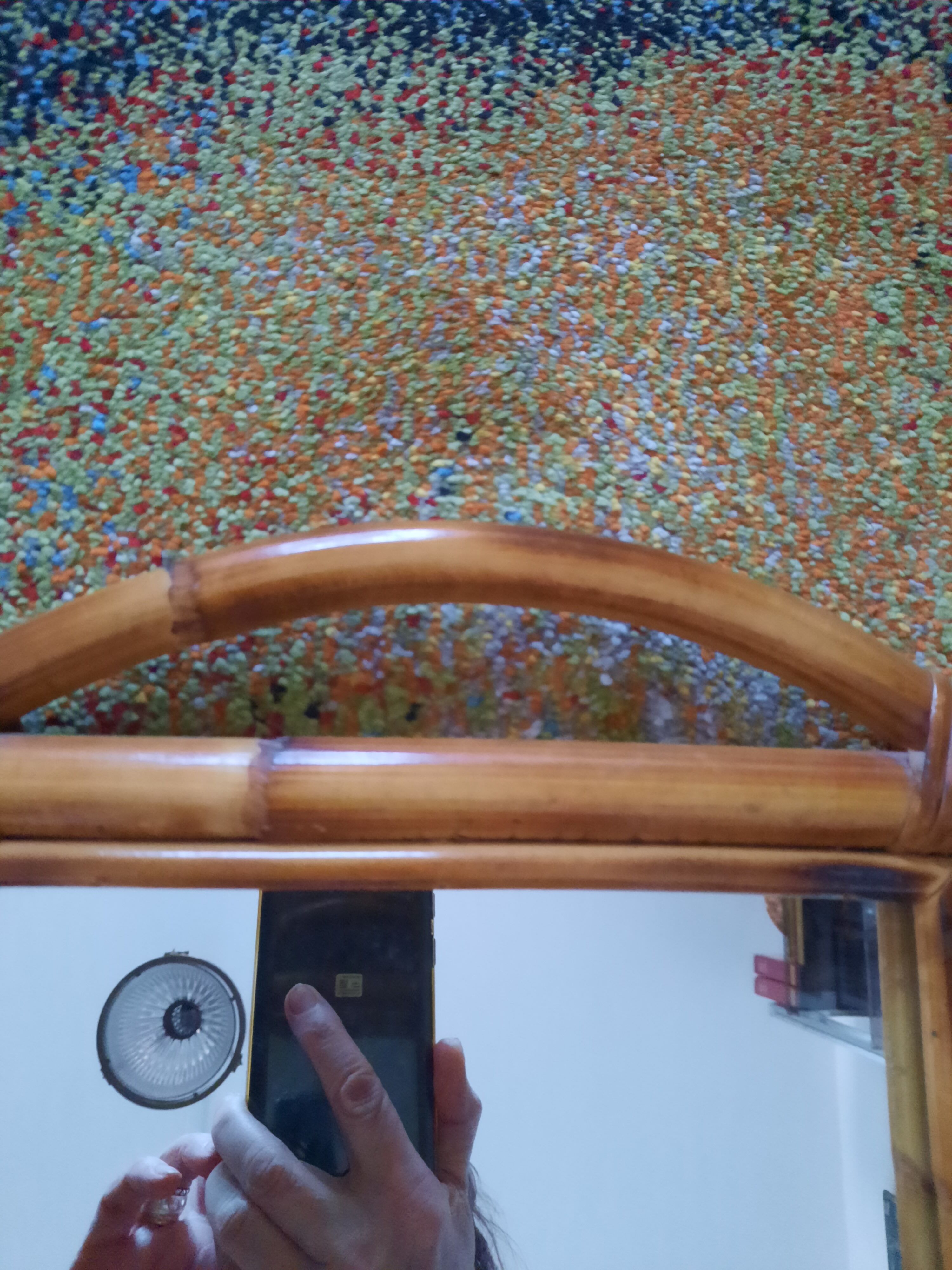 Bamboo mirror 28x40cm