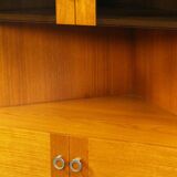 Vitrine d'angle en teck par P.Rimme, années 1960