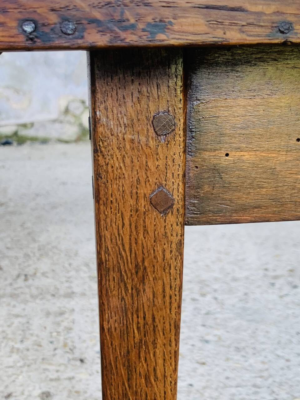 Small console / Side table in walnut 19th century