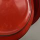 Set of 10 plates Hertha Bengtson Rosenthal 1970 in red stoneware.