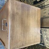 Oak notary curtain filing cabinet