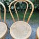 4 chaises bistrot vintage cannées