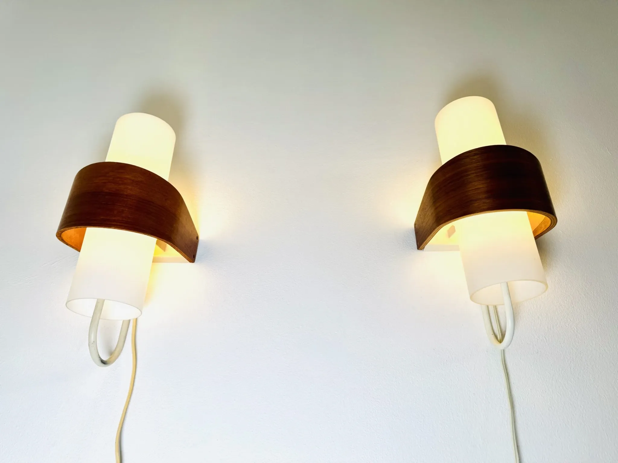 Nx40 Wall Lamps By Louis Kalff For Philips, The Netherlands, 1950S
