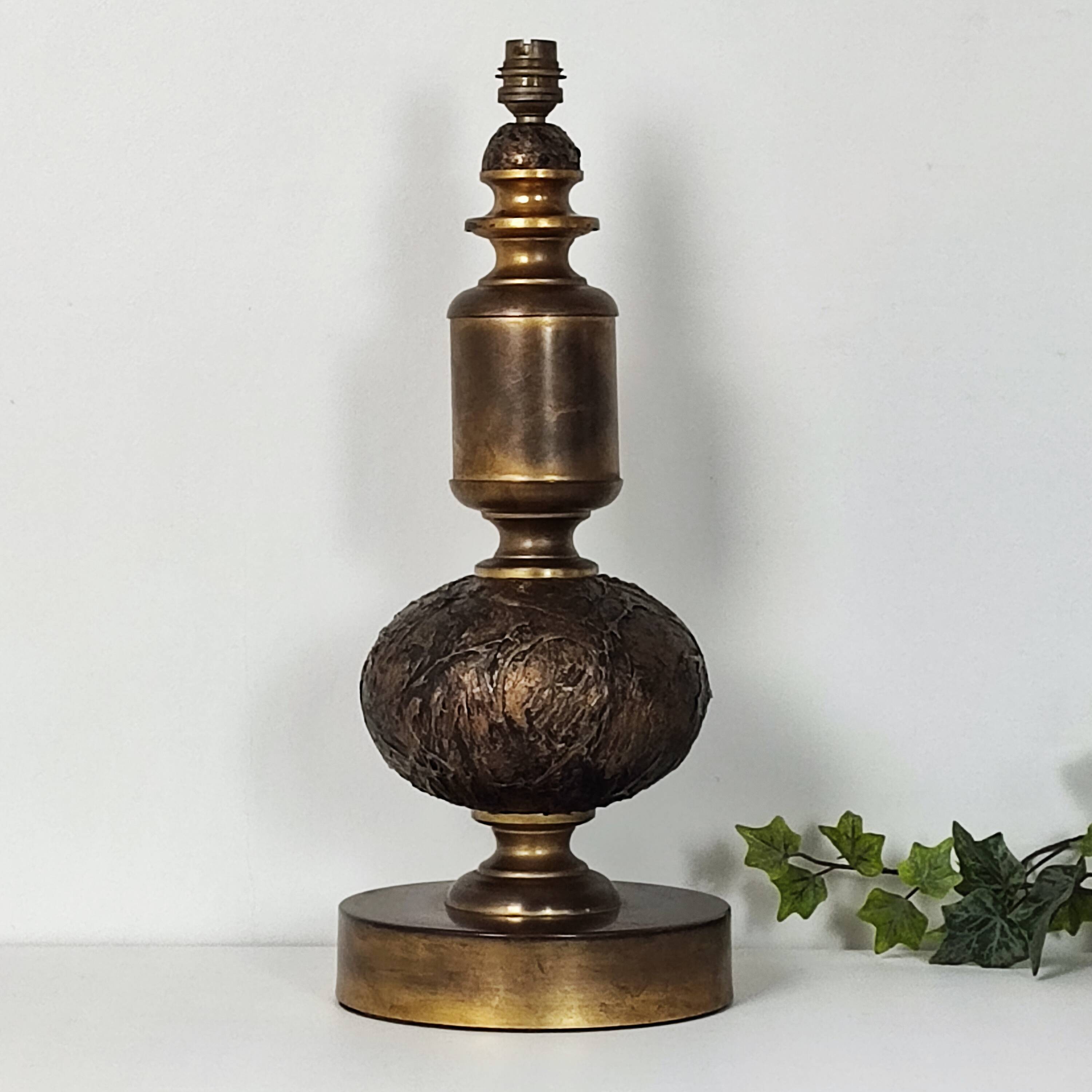 Vintage bronze lamp base