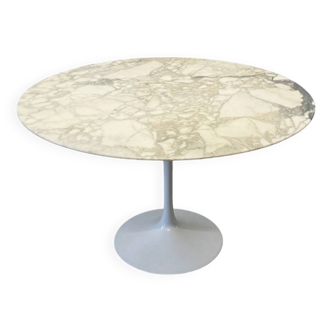 Eero Saarinen Marble Dining Table Tulip by Knoll International 70s