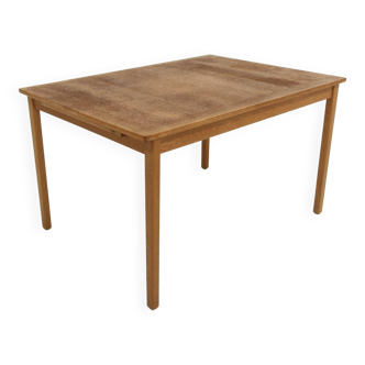 Oak “portfolio” dining room table, Sweden, 1960s