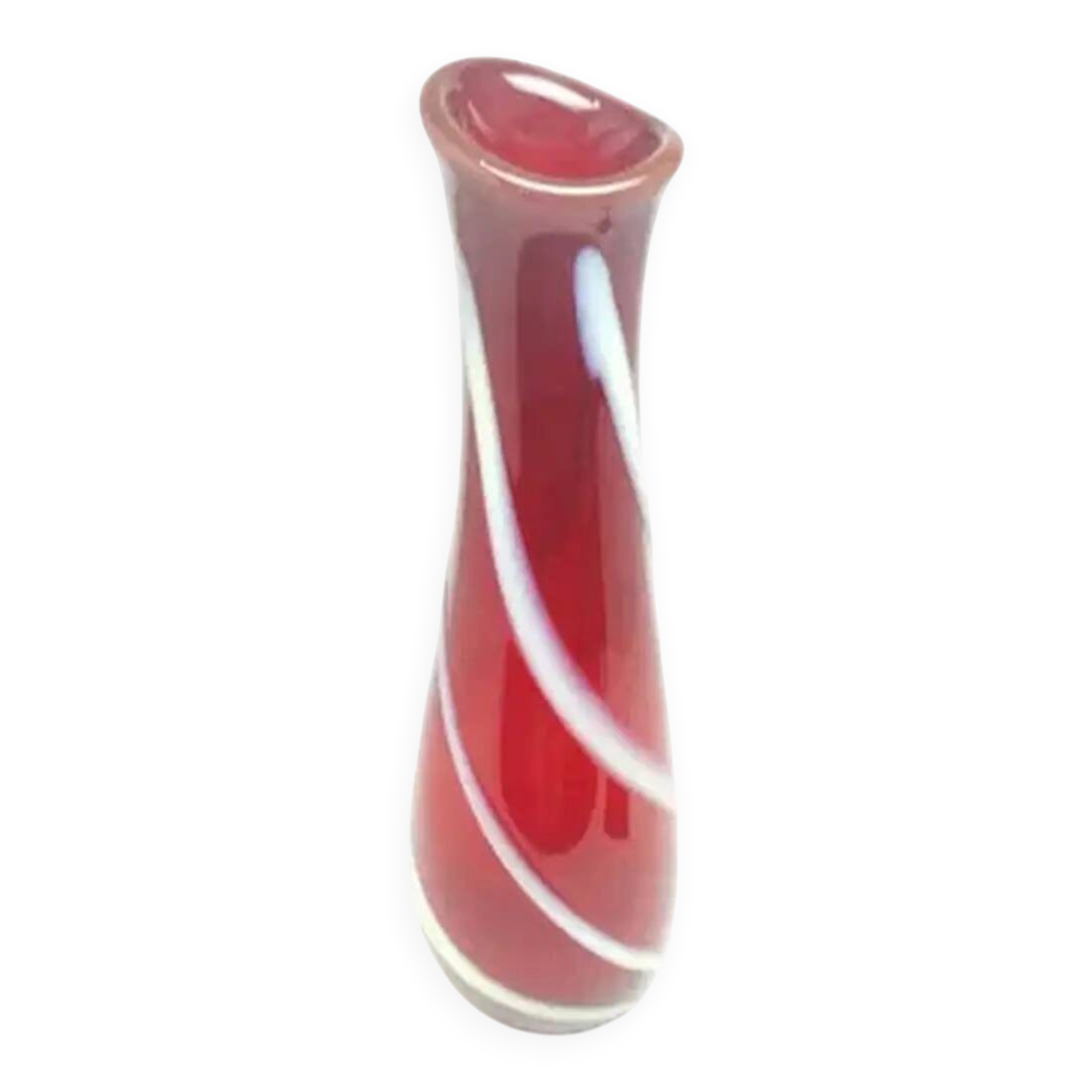 Vase, Polish modernism, glass, Ząbkowice, Poland, 1970s