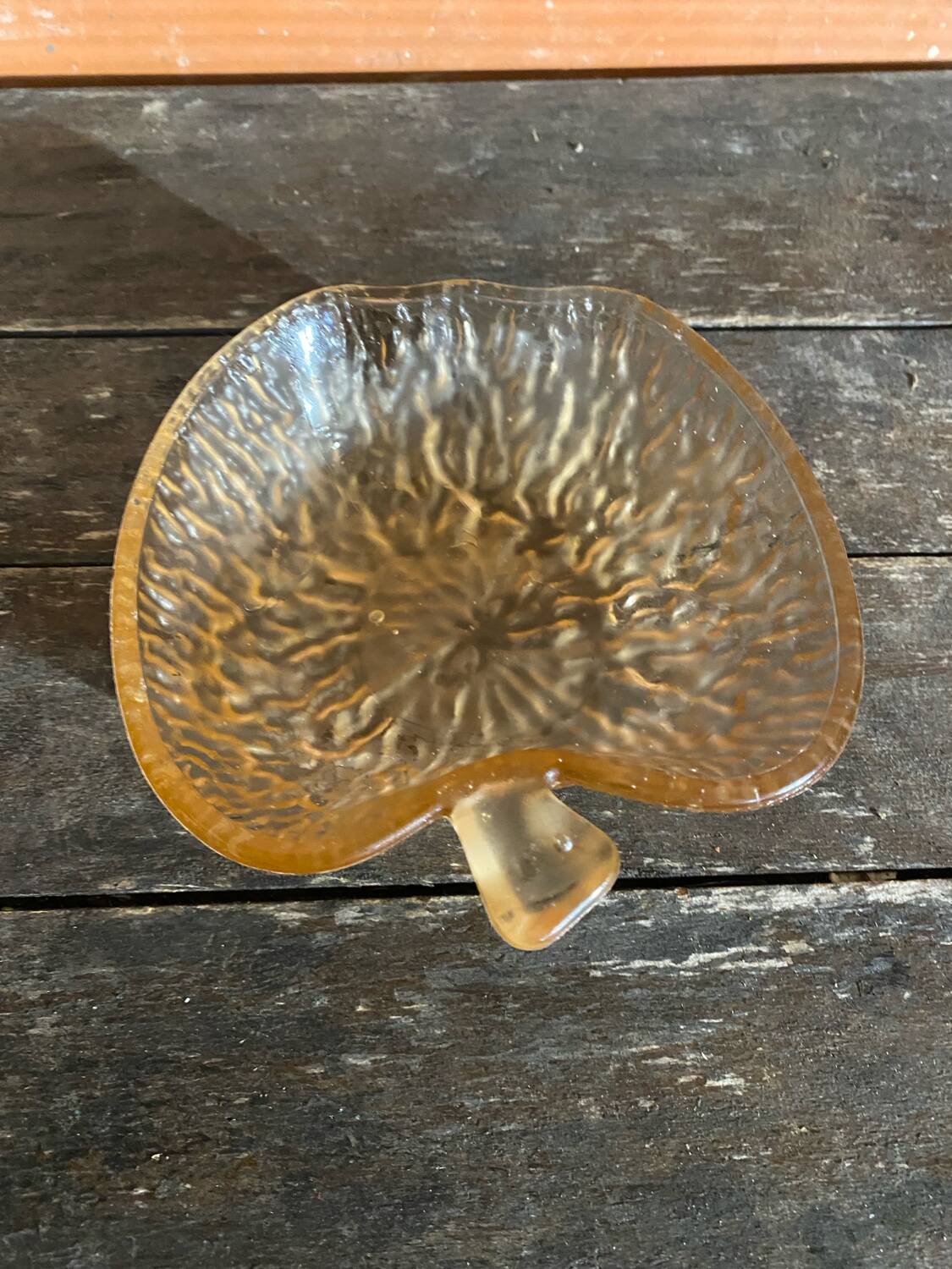 6 Antique Moulded Glass Bowls Pink Amber Apple Shape Vintage #D515