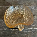 6 Antique Moulded Glass Bowls Pink Amber Apple Shape Vintage #D515