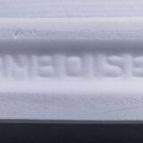white glazed ceramic wall shelf from the 60s