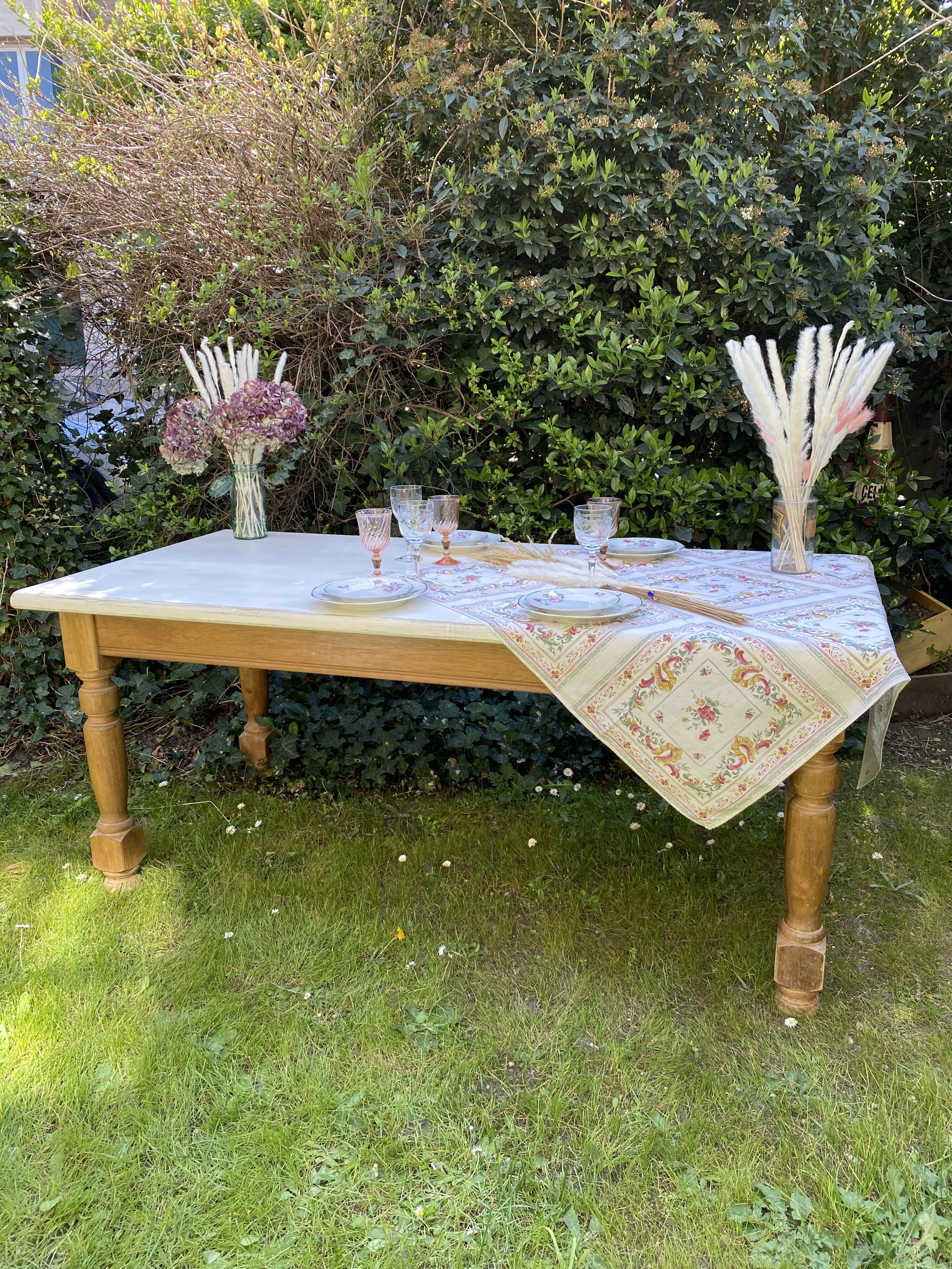 Vintage oak farmhouse table 180cm