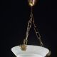 Charming white Art Deco alabaster pendant, 1940s