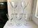 Set of 5 engraved wine glasses star model 50s