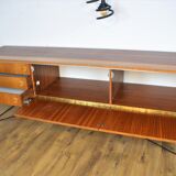 Scandinavian teak and metal sideboard