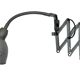 Grey Industrial Gooseneck Scissor Wall Lamp from Elektroinstala, 1960s