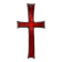 Croix en céramique émaillée rouge par Vandeweghe pour Amphora, Belgique, vers 1960