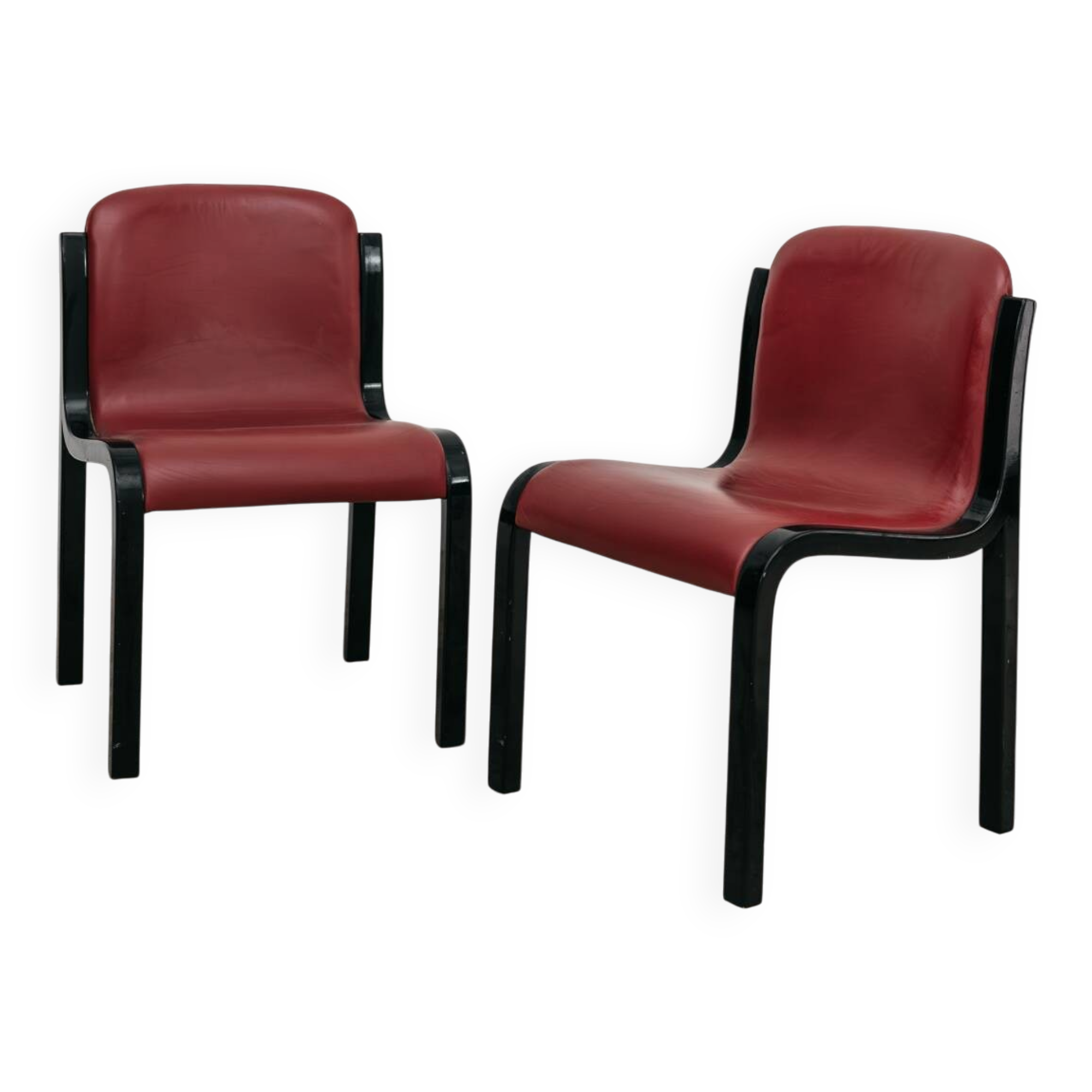 Carlo Bartoli Tisettanta Coppia Di Sedie Mod. Mito Anni 70 Design