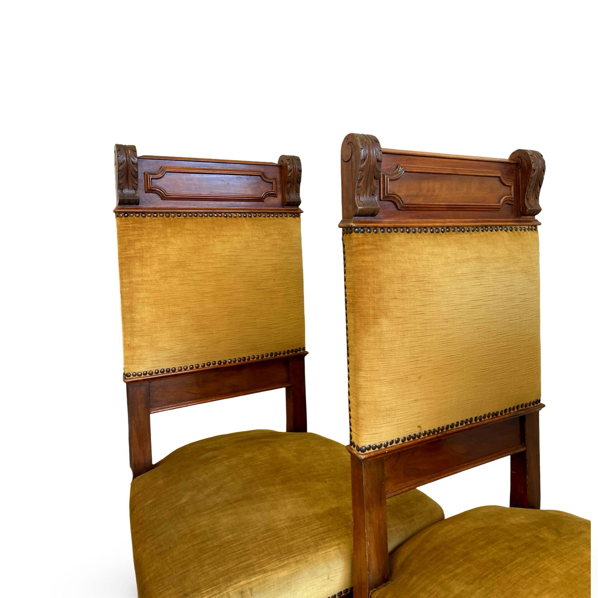 four Victorian dining chairs
