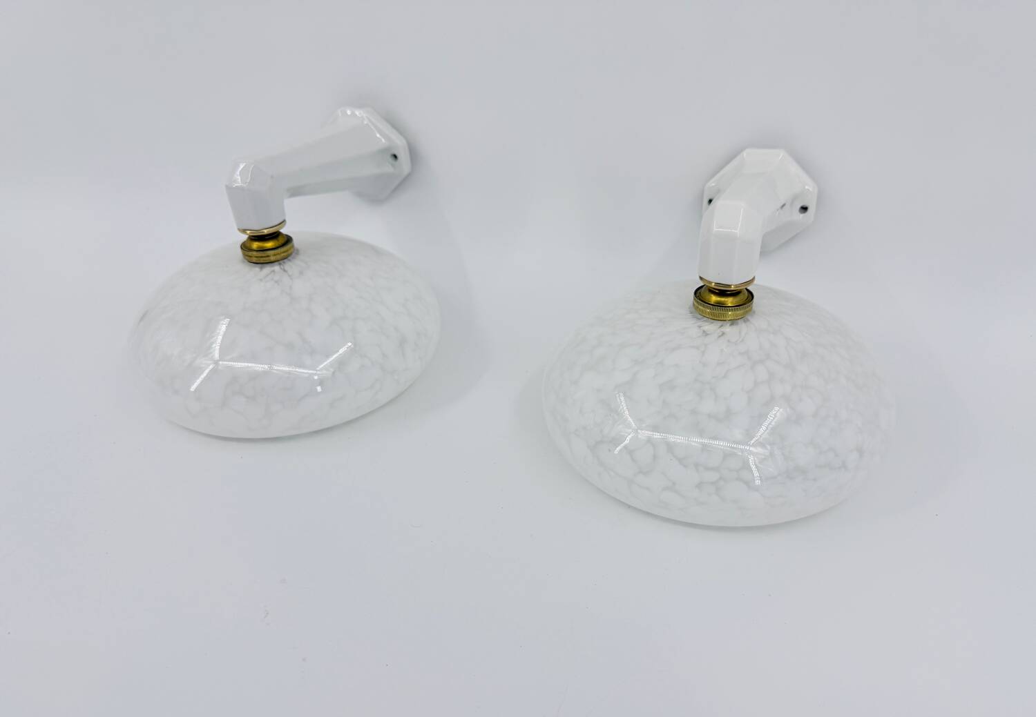 Art Deco porcelain wall lights