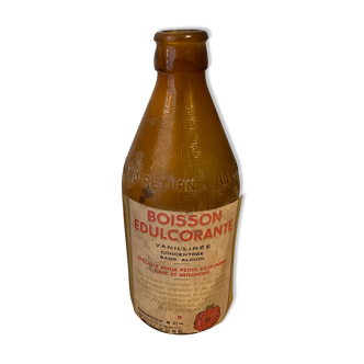 Old amber pharmacy bottle