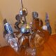 Lustre vintage 70, Oscar Torlasco , 9 feux