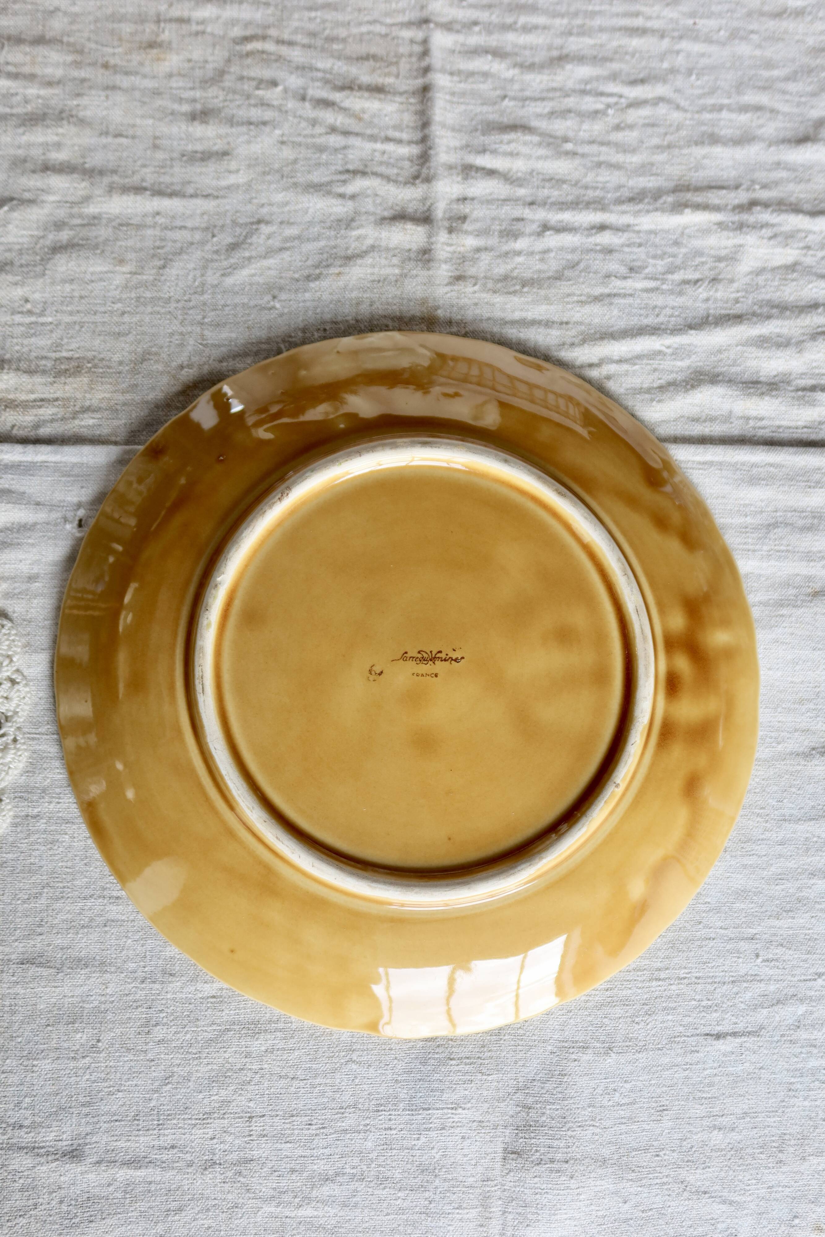 Vintage Sarreguemines barbotine serving platter