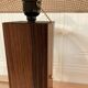 LARGE ROSEWOOD LAMP SCANDINAVIAN DESIGN 1960.