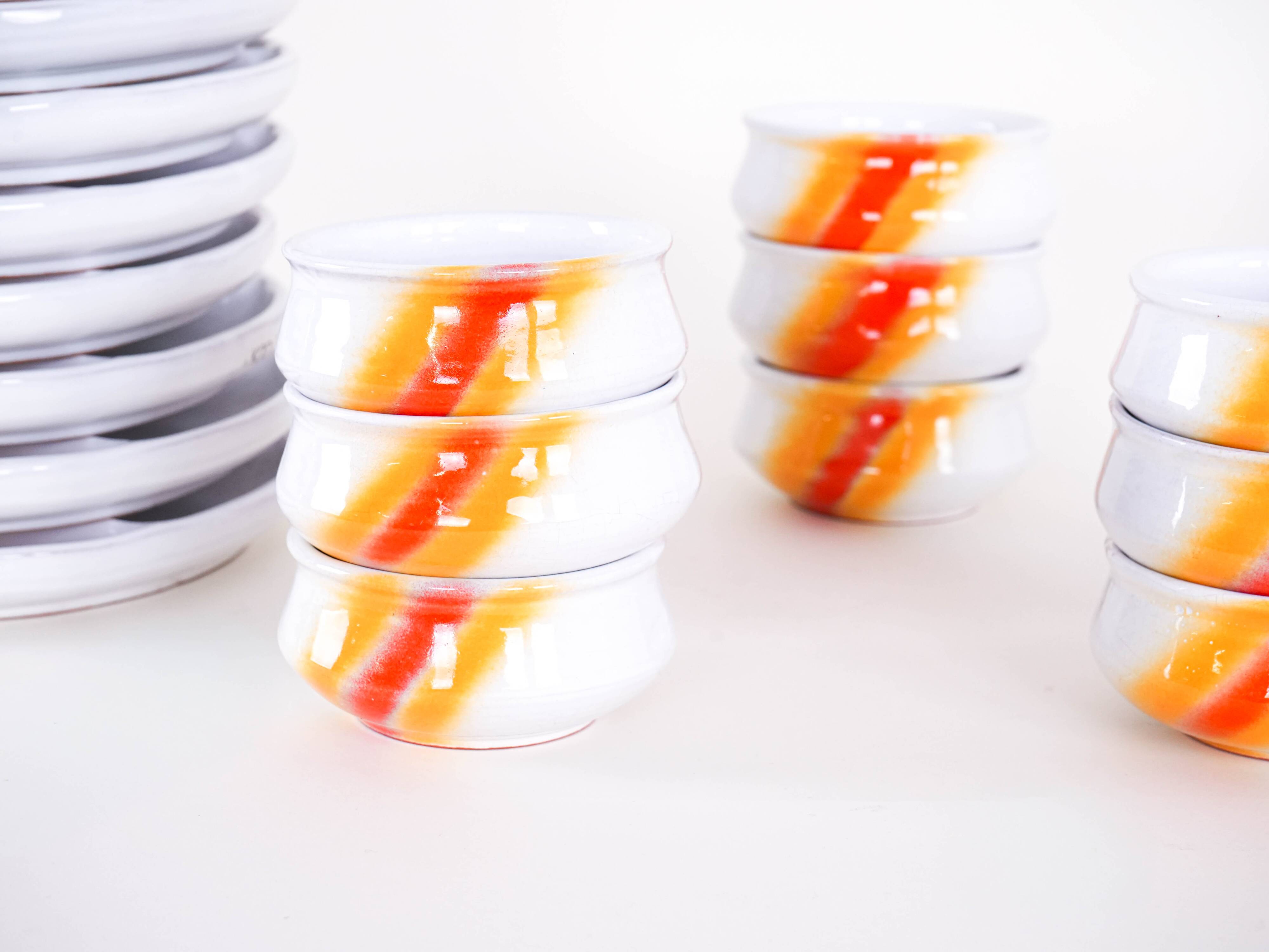 Serving set, Italian design, 1970s, made in Italy