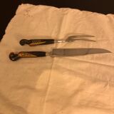 Meat serving cutlery