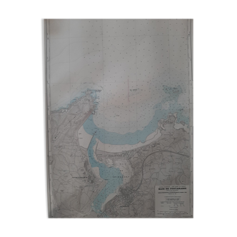 Nautical chart of the Bay of Hendaye