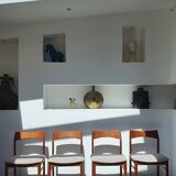 Set de 4 chaises danoises en teck par Henning Kjaernulfs