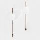 Pair of large patinated metal wall sconces by Mattia Bonetti 2009