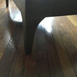 Industrial coffee table in folded steel sheet