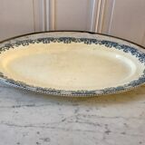plat oval A&C Salins modèle Bourgogne fin XIXème