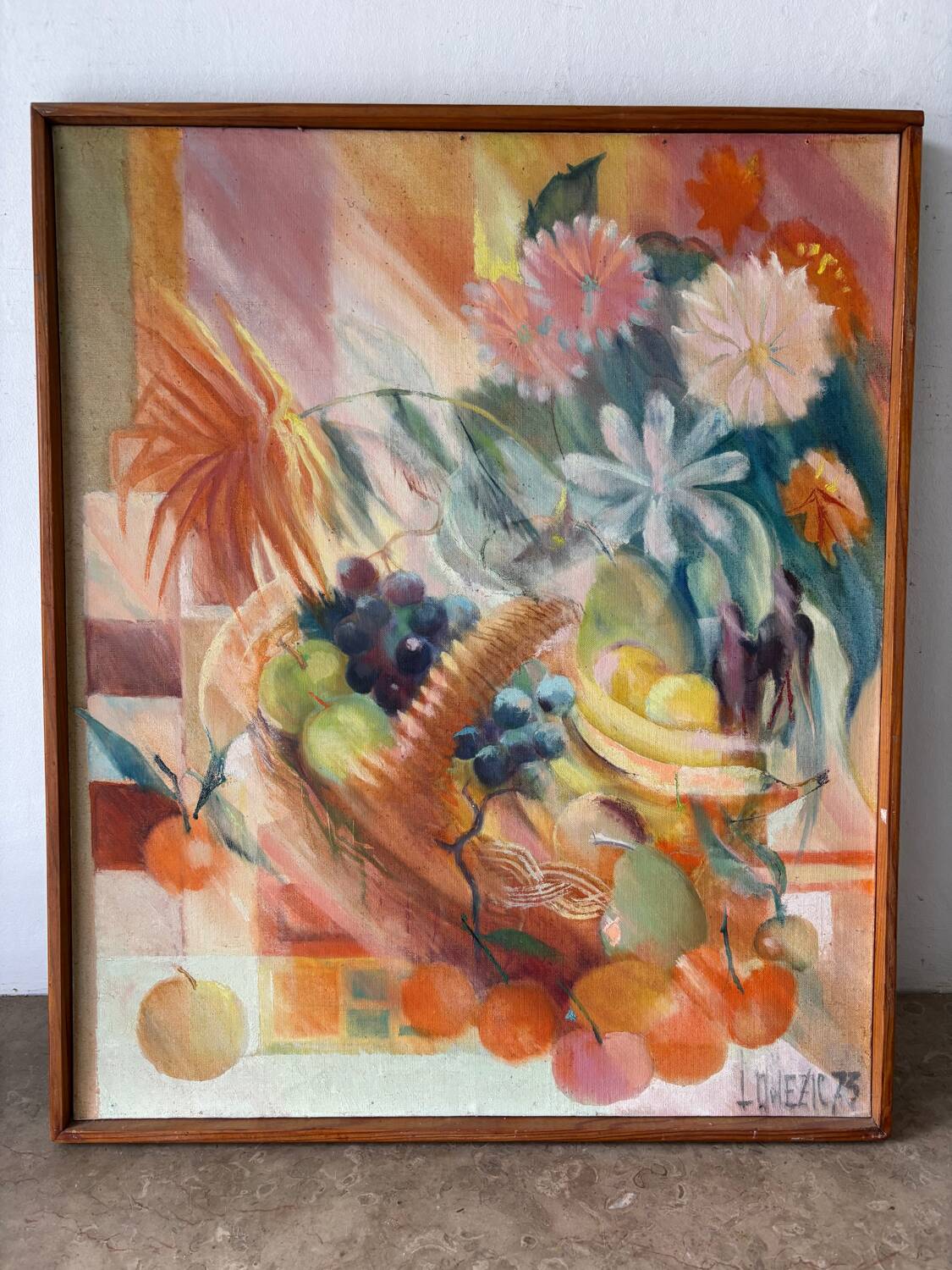 Signed still life from 1971