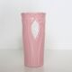 Pink and white ceramic vase, 1980