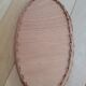 Miroir ovale en osier 38 cm