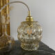 Walker with vintage amber glass globe