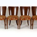 Art Deco H-214 Dining Chairs by Jindrich Halabala for UP Závody, 1950s, Set