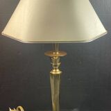 designer brass lamps with its lampshade